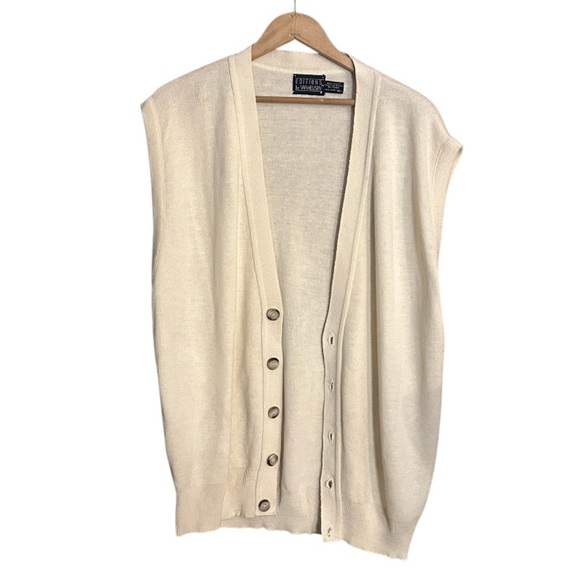 Van Heusen Cream Sleeveless Vest - Picture 1 of 4